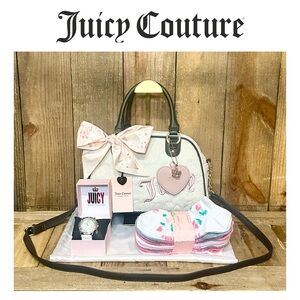 Juicy Couture White and Black Satchel